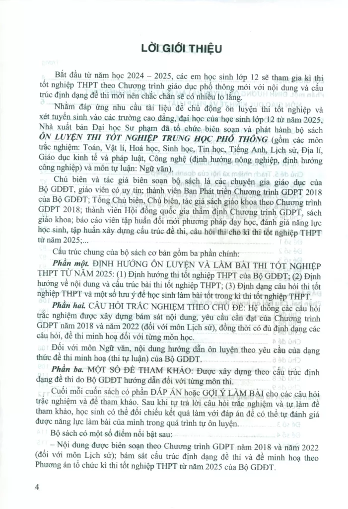 ÔN LUYỆN TRẮC NGHIỆM THI TỐT NGHIỆP THPT MÔN GIÁO DỤC KINH TẾ VÀ PHÁP LUẬT (Theo Chương trình giáo dục phổ thông 2018)
